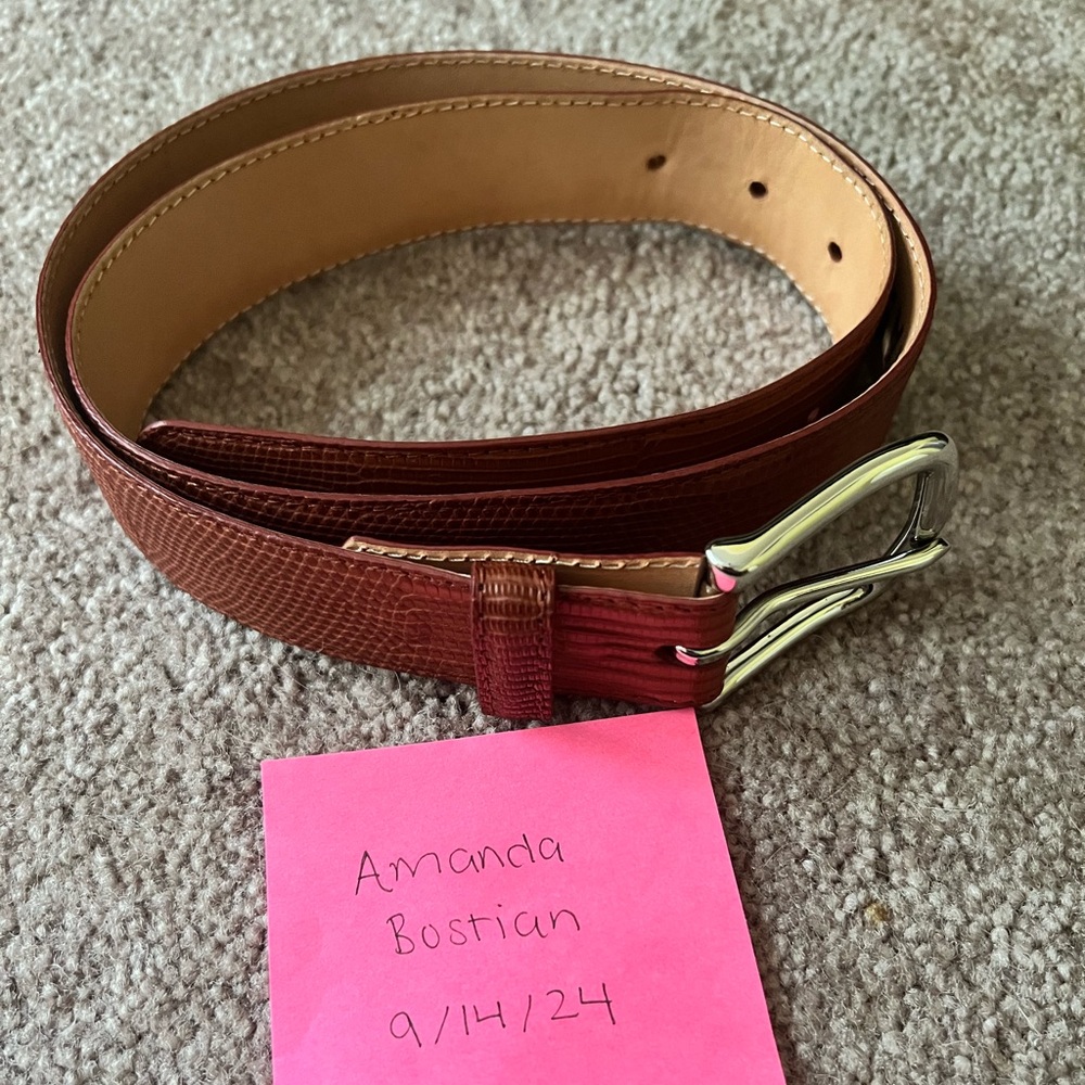 Tecovas Men’s Lizard Belt, size 32
